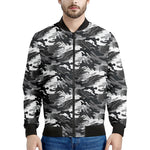 Camouflage Dazzle Wings Pattern Print Men's Bomber Jacket