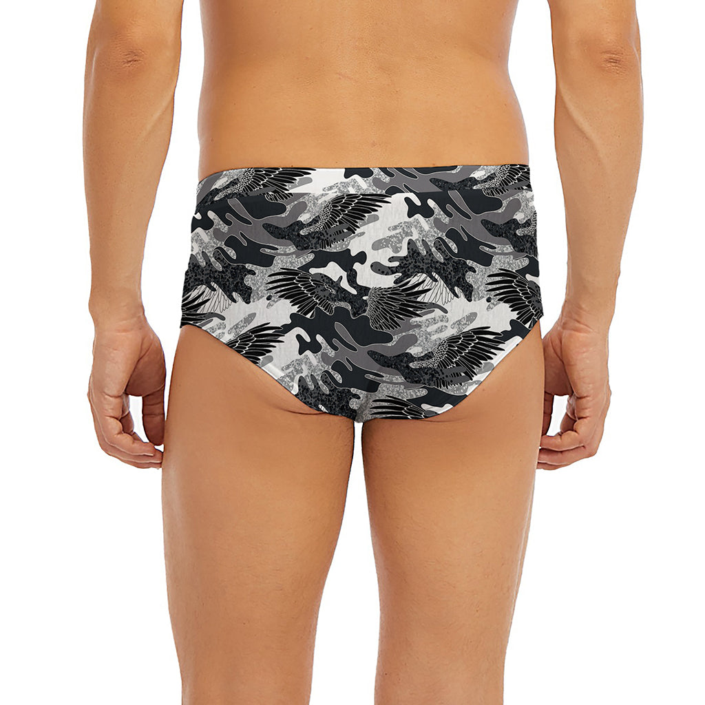 Camouflage Dazzle Wings Pattern Print Men's Briefs