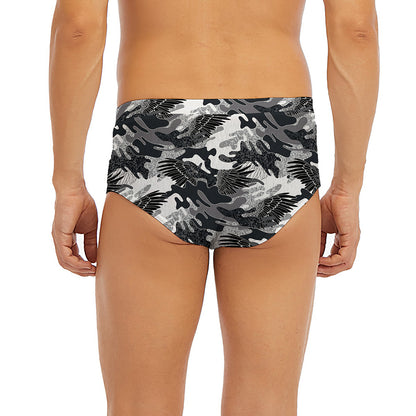Camouflage Dazzle Wings Pattern Print Men's Briefs