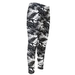 Camouflage Dazzle Wings Pattern Print Men's Compression Pants