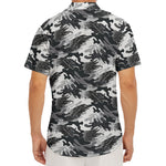 Camouflage Dazzle Wings Pattern Print Men's Deep V-Neck Shirt