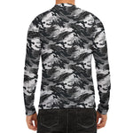 Camouflage Dazzle Wings Pattern Print Men's Long Sleeve Rash Guard