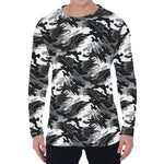 Camouflage Dazzle Wings Pattern Print Men's Long Sleeve T-Shirt