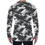 Camouflage Dazzle Wings Pattern Print Men's Long Sleeve T-Shirt