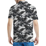Camouflage Dazzle Wings Pattern Print Men's Polo Shirt