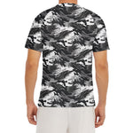 Camouflage Dazzle Wings Pattern Print Men's Short Sleeve Rash Guard