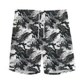 Camouflage Dazzle Wings Pattern Print Men's Athletic Shorts