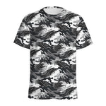 Camouflage Dazzle Wings Pattern Print Men's Sports T-Shirt