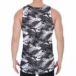 Camouflage Dazzle Wings Pattern Print Men's Velvet Tank Top