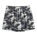 Camouflage Dazzle Wings Pattern Print Mesh Shorts
