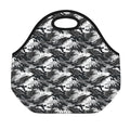 Camouflage Dazzle Wings Pattern Print Neoprene Lunch Bag