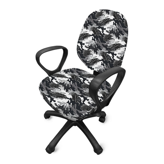Camouflage Dazzle Wings Pattern Print Office Chair Cover