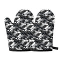 Camouflage Dazzle Wings Pattern Print Oven Mitts