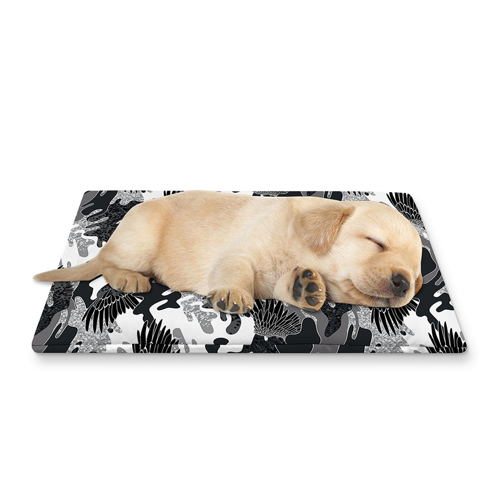 Camouflage Dazzle Wings Pattern Print Pet Cooling Mat Cover