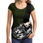 Camouflage Dazzle Wings Pattern Print Pet Sling Carrier