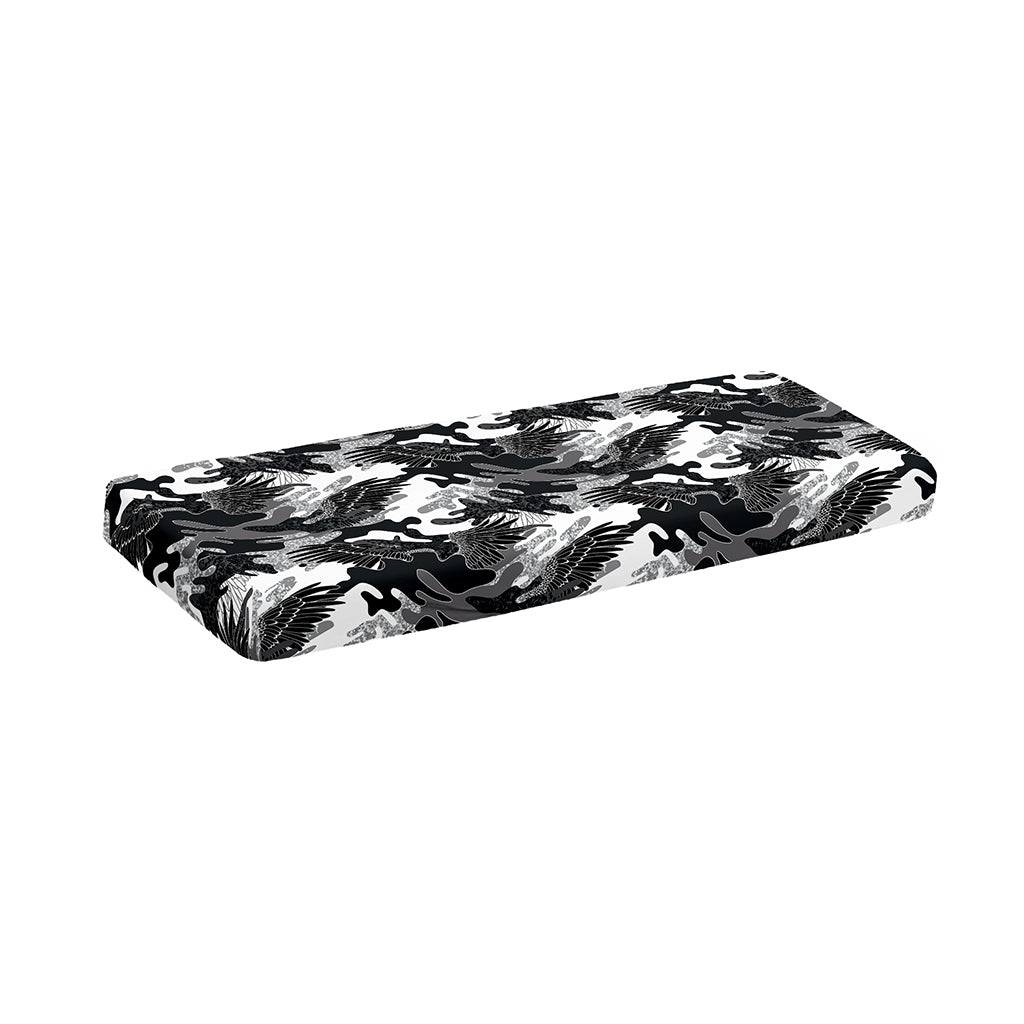 Camouflage Dazzle Wings Pattern Print Piano Keyboard Cover