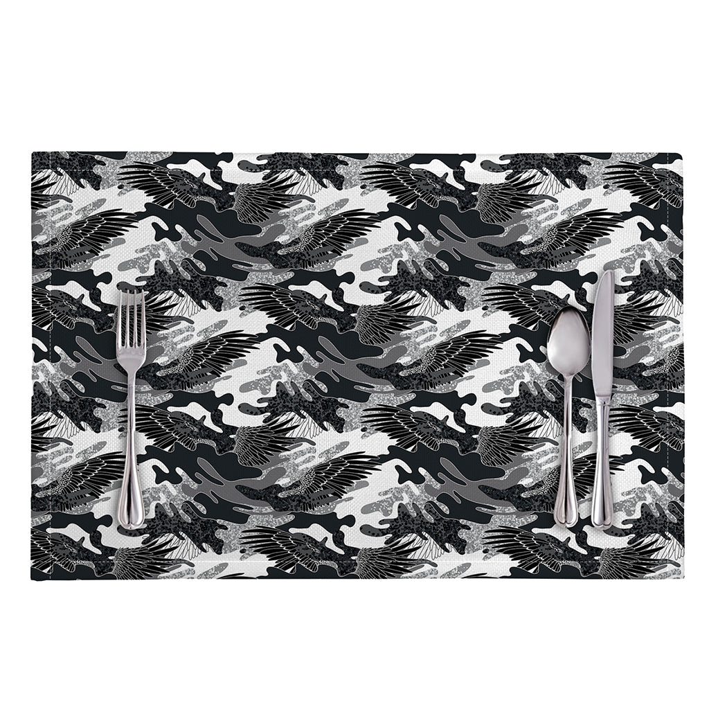 Camouflage Dazzle Wings Pattern Print Placemat