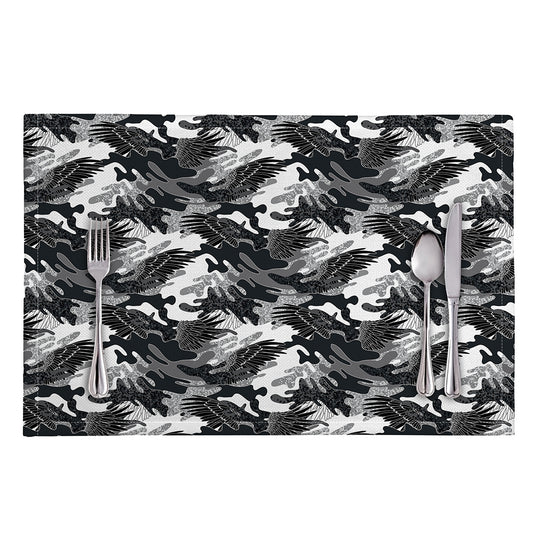 Camouflage Dazzle Wings Pattern Print Placemat