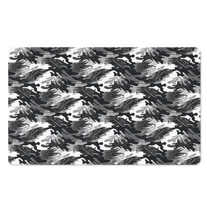 Camouflage Dazzle Wings Pattern Print Polyester Doormat