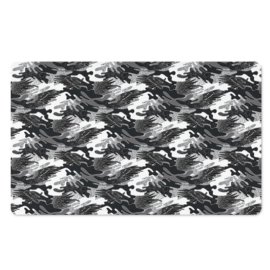 Camouflage Dazzle Wings Pattern Print Polyester Doormat