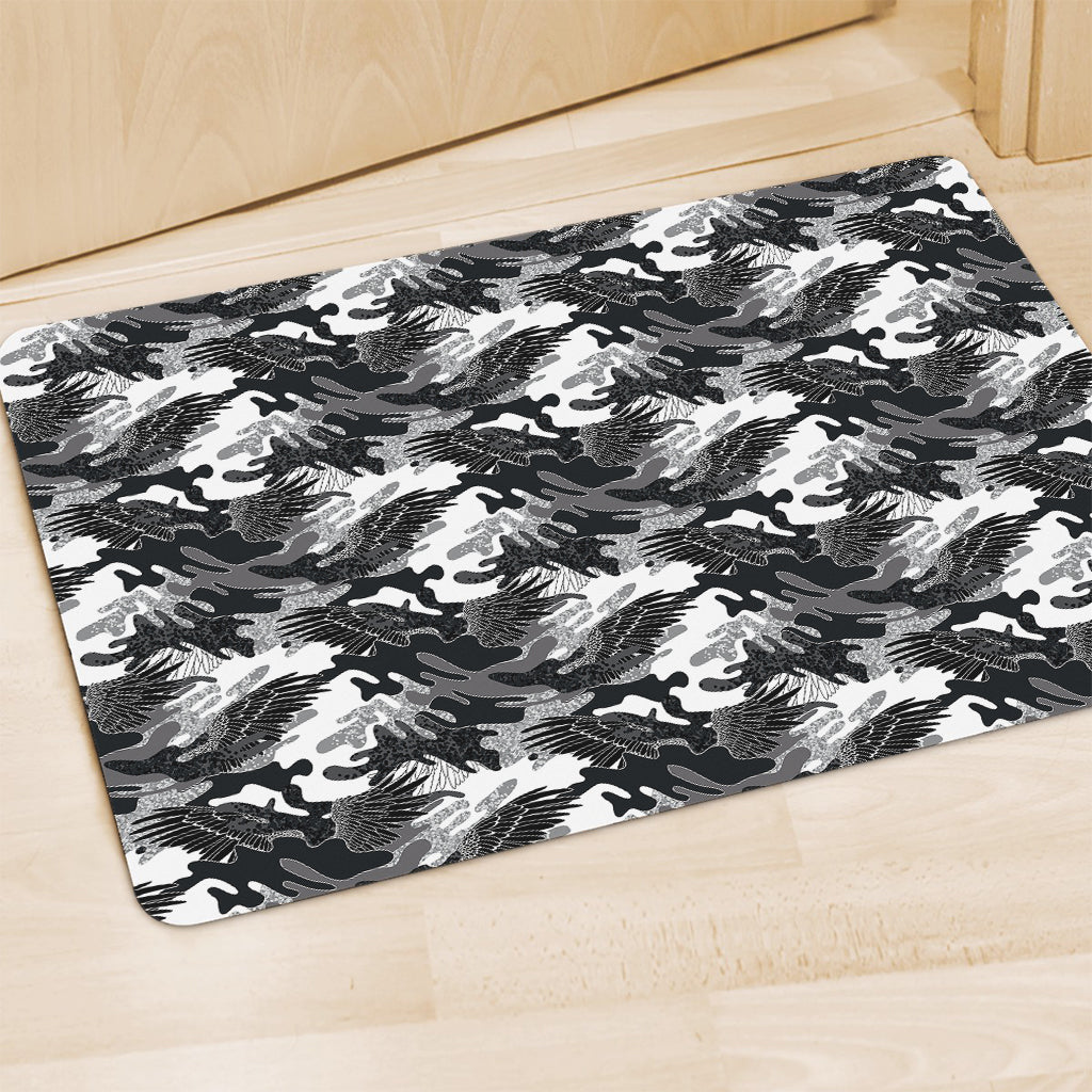 Camouflage Dazzle Wings Pattern Print Polyester Doormat