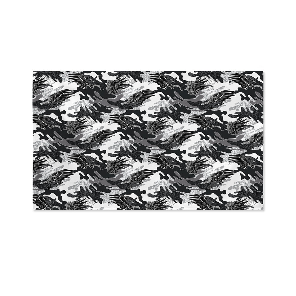 Camouflage Dazzle Wings Pattern Print Polyester Flag
