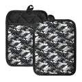 Camouflage Dazzle Wings Pattern Print Pot Holders With Pocket