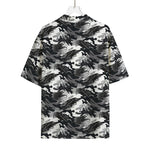 Camouflage Dazzle Wings Pattern Print Rayon Hawaiian Shirt