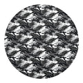 Camouflage Dazzle Wings Pattern Print Round Blanket