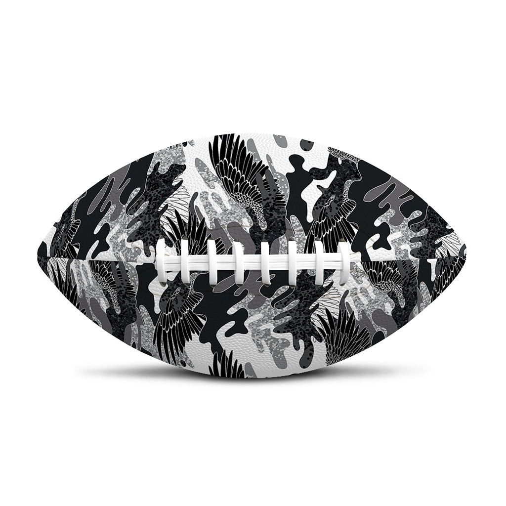 Camouflage Dazzle Wings Pattern Print Rugby Ball