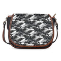 Camouflage Dazzle Wings Pattern Print Saddle Bag