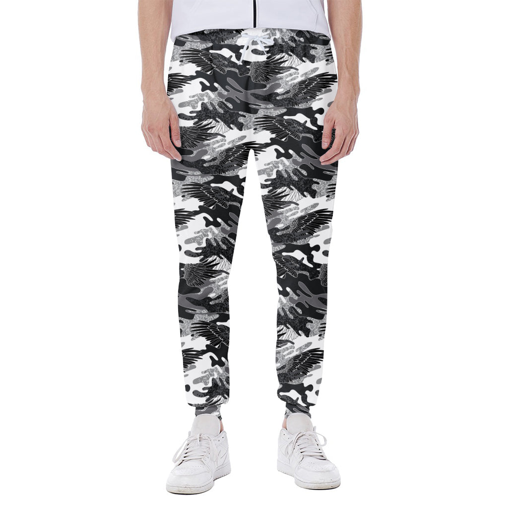 Camouflage Dazzle Wings Pattern Print Scuba Joggers