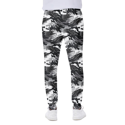 Camouflage Dazzle Wings Pattern Print Scuba Joggers