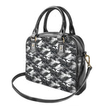 Camouflage Dazzle Wings Pattern Print Shoulder Handbag