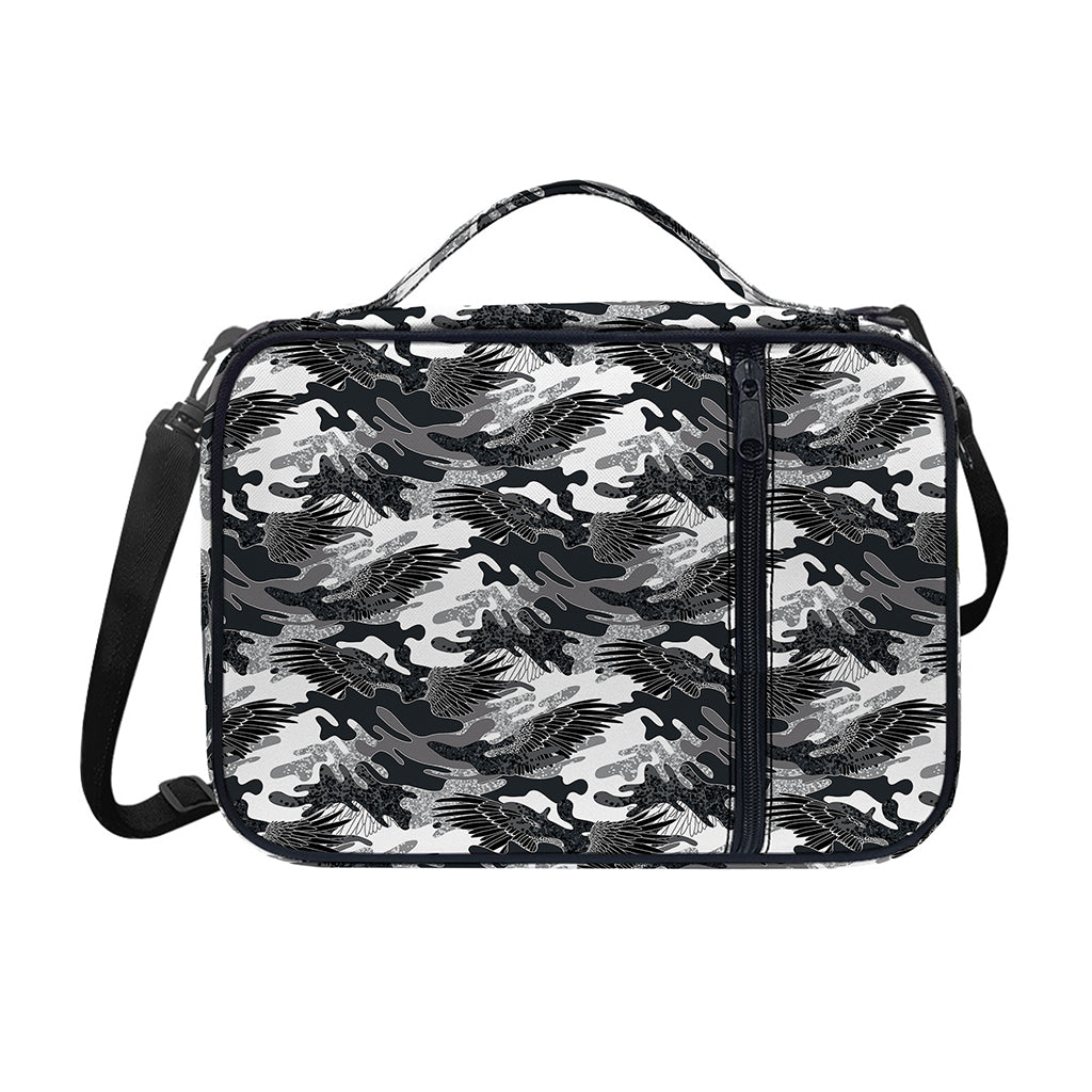 Camouflage Dazzle Wings Pattern Print Shoulder Strap Bible Bag