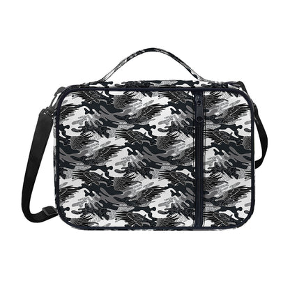 Camouflage Dazzle Wings Pattern Print Shoulder Strap Bible Bag