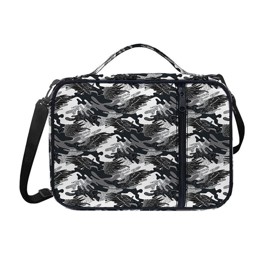 Camouflage Dazzle Wings Pattern Print Shoulder Strap Bible Bag