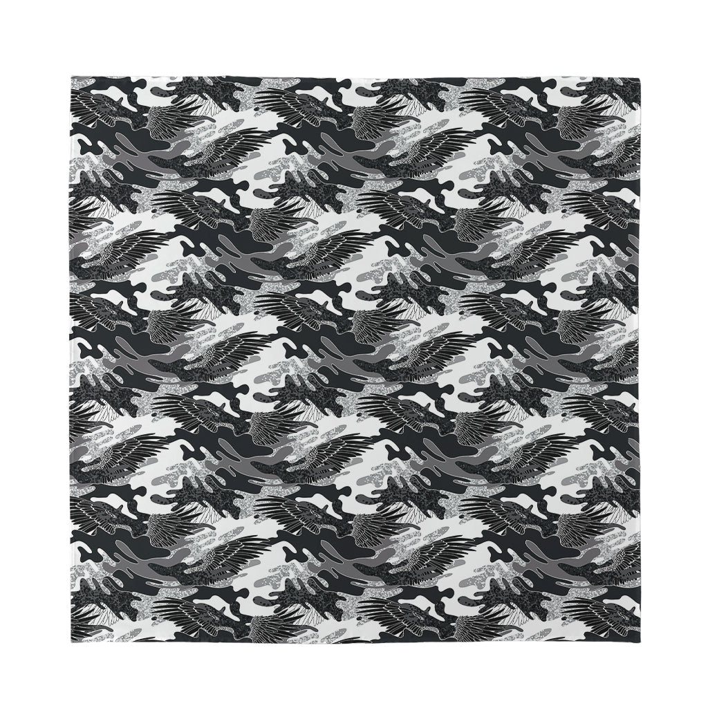 Camouflage Dazzle Wings Pattern Print Silk Bandana