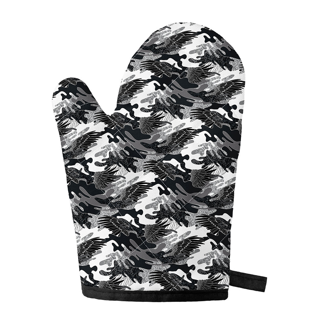 Camouflage Dazzle Wings Pattern Print Single Oven Mitt