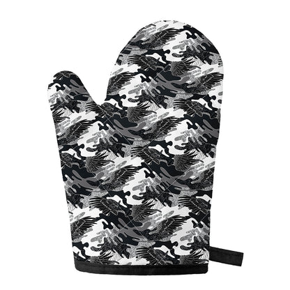 Camouflage Dazzle Wings Pattern Print Single Oven Mitt
