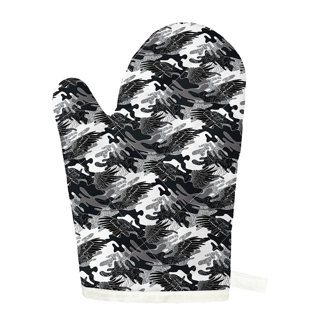 Camouflage Dazzle Wings Pattern Print Single Oven Mitt