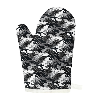 Camouflage Dazzle Wings Pattern Print Single Oven Mitt