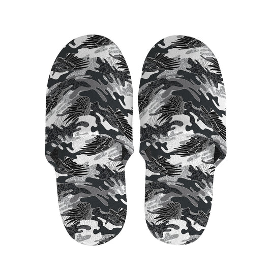 Camouflage Dazzle Wings Pattern Print Slippers