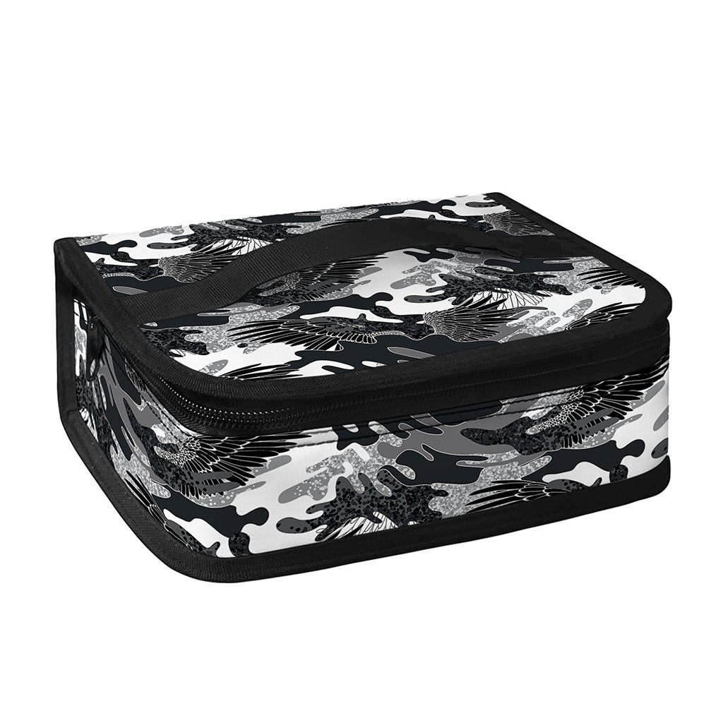 Camouflage Dazzle Wings Pattern Print Small Lunch Bag