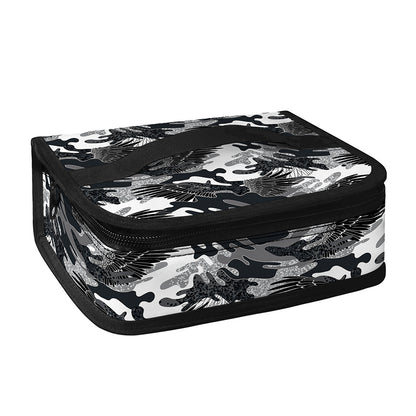 Camouflage Dazzle Wings Pattern Print Small Lunch Bag