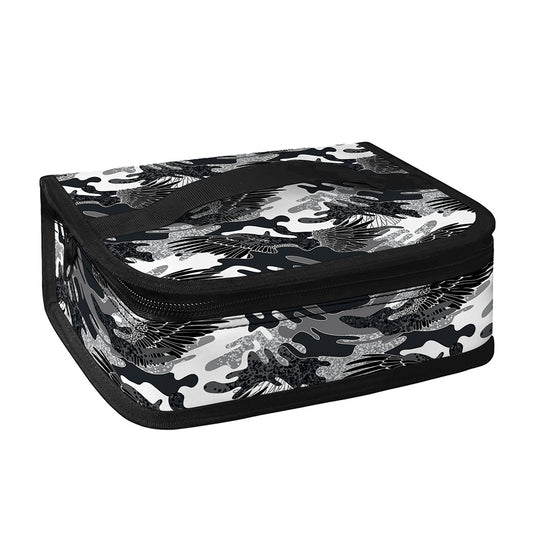Camouflage Dazzle Wings Pattern Print Small Lunch Bag