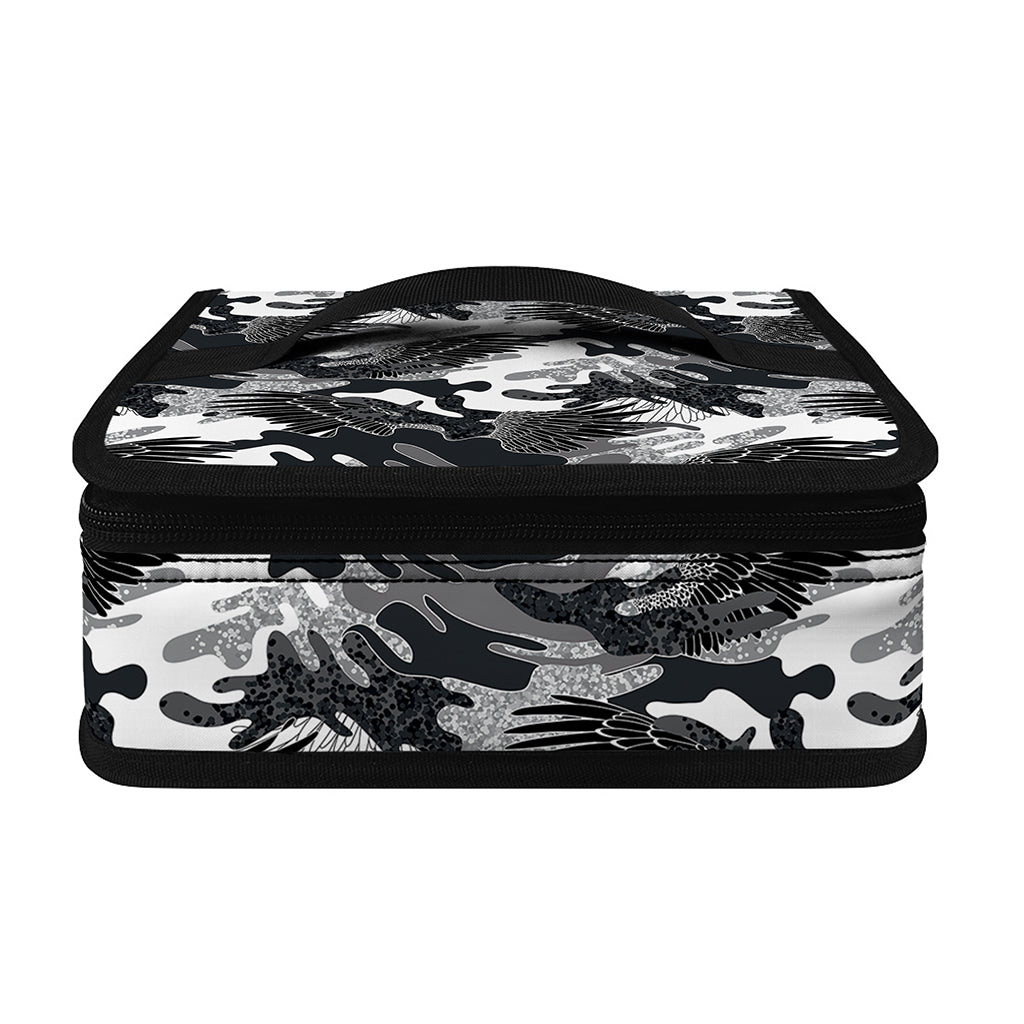 Camouflage Dazzle Wings Pattern Print Small Lunch Bag