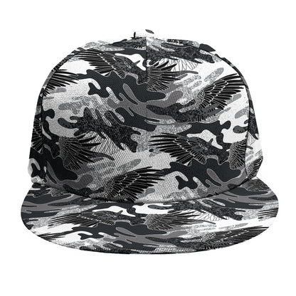Camouflage Dazzle Wings Pattern Print Snapback Cap