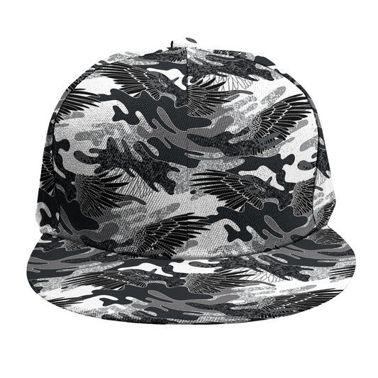 Camouflage Dazzle Wings Pattern Print Snapback Cap