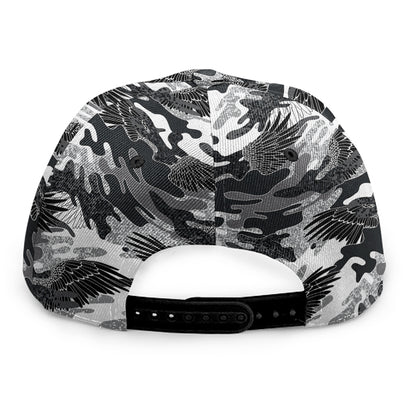 Camouflage Dazzle Wings Pattern Print Snapback Cap
